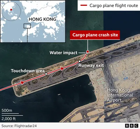 Tragic Crash: Cargo Plane Skids Off Runway, Claims Two Lives in Hong Kong