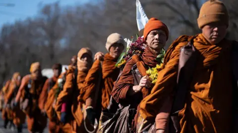 Buddhist Monks Conclude 108-Day Walk for Peace in Washington, D.C.
