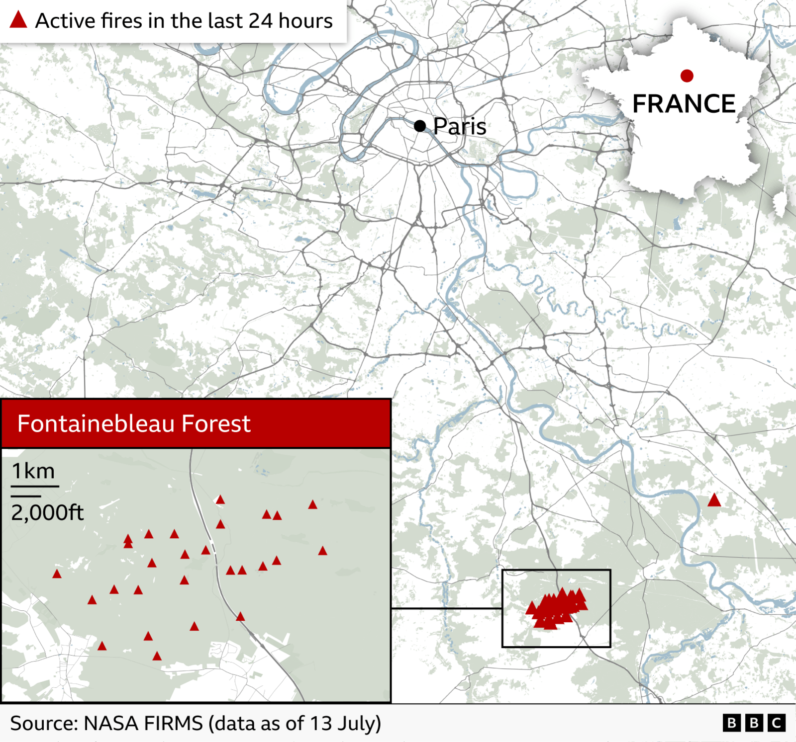 Flashpoint: French Wildfire Near Paris May Be Deliberate, Interior Minister Says