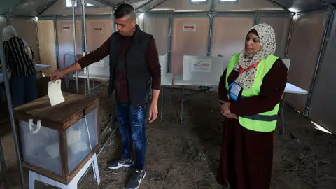 Palestinians Cast Votes in Historic Local Elections