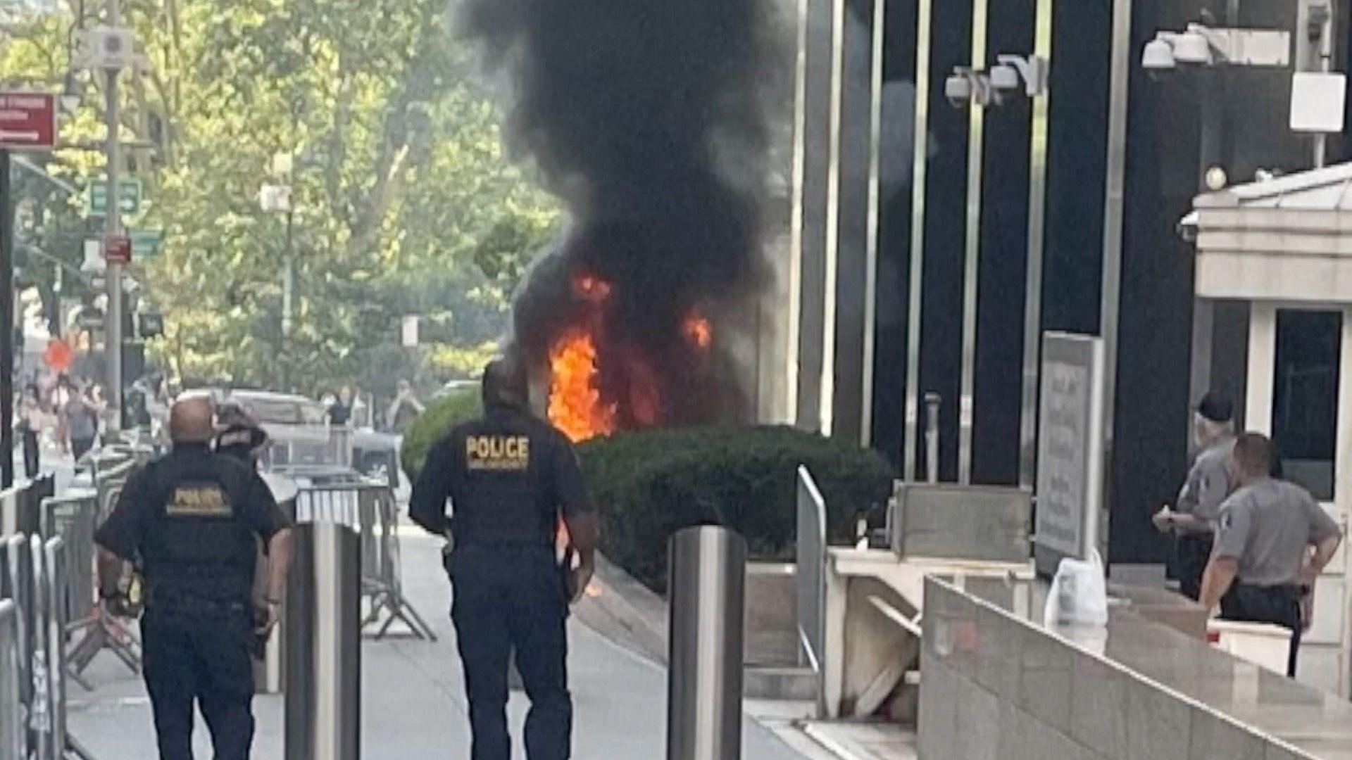 Army Veteran Sets Fire Outside NYC Federal Building, Arrested