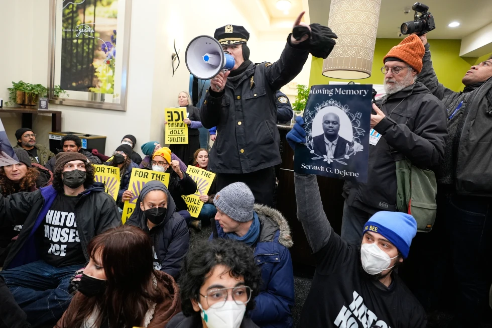 Protesters Arrested for Occupying Manhattan Hotel Lobby over ICE Housing Allegations